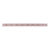 Cranberry rood wit diagonaal plaid satijnen lint (Voorkant)