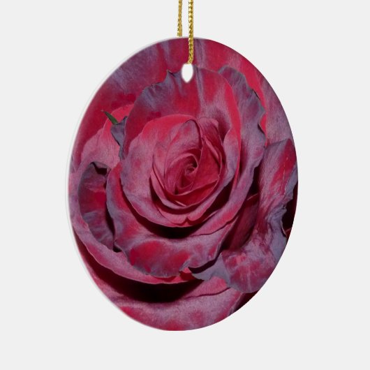 Cranberry Roos Keramisch Ornament (Rechts)