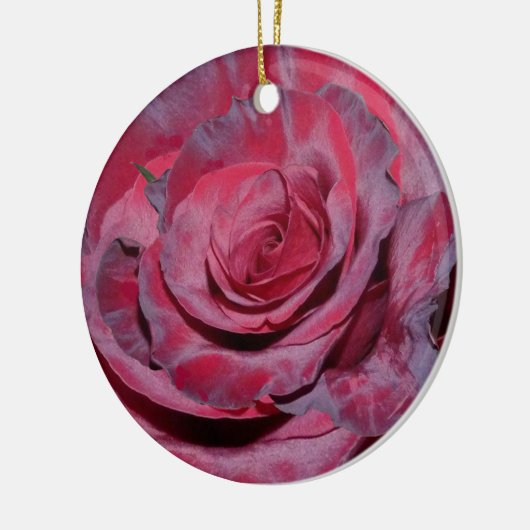 Cranberry Roos Keramisch Ornament (Links)