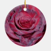 Cranberry Roos Keramisch Ornament (Achterkant)