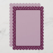 Cranberry-Roos Wave Feestdagenkaart (Voorkant / Achterkant)