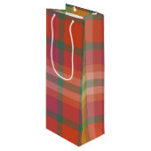 Cranberry ruit wijn cadeautas (Voorkant Gekanteld)