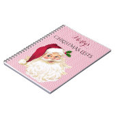 Cranberry Santa Claus doet cadeau Notitieboek (Linkerzijde)