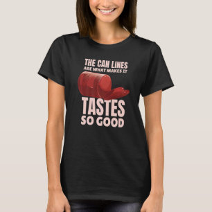 Cranberry Sauce Jellied Happy Thanksgiving in blik T-shirt