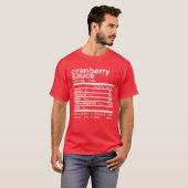 Cranberry Sauce Nutrition Matching Family Thanksgi T-shirt (Voorkant volledig)