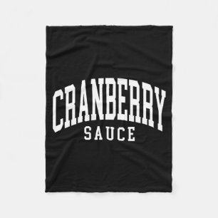 Cranberry saus Thanksgiving Koken Grappig Fleece Deken