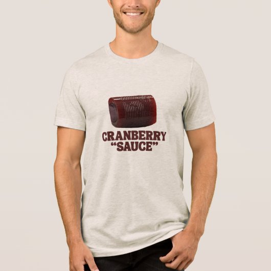 Cranberry "saus" Tri-Blend shirt (Voorkant)