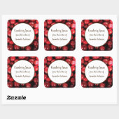 Cranberry-sausproductlabel Vierkante Sticker (Vel)