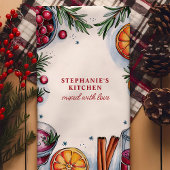 Cranberry Sinaasappel Cocktail Christmas gepersona Theedoek