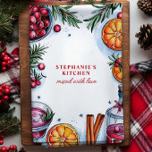 Cranberry Sinaasappel Cocktail Christmas gepersona Theedoek