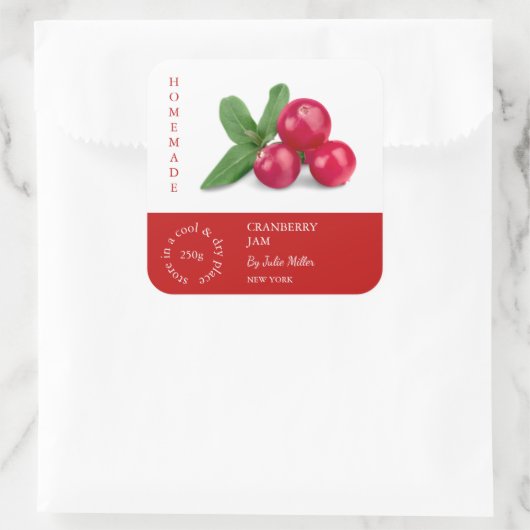 Cranberry Small Business Label (Tas)