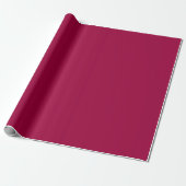 Cranberry Solid Color | Klassiek | Elegant Cadeaupapier (Uitgerold)