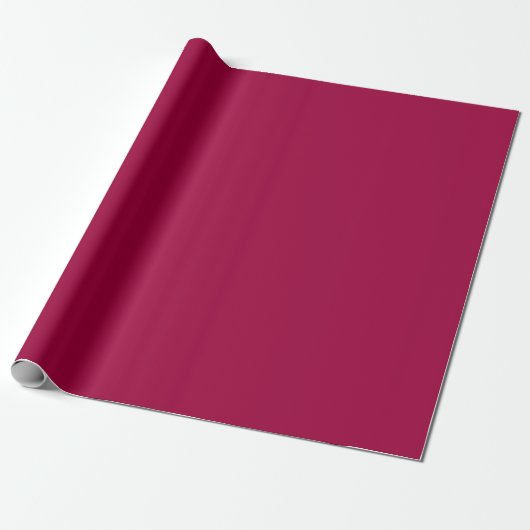 Cranberry Solid Color | Klassiek | Elegant Cadeaupapier (Uitgerold)
