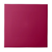 Cranberry Solid Color | Klassiek | Elegant Tegeltje (Voorkant)