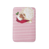 Cranberry Stripe Black Santa Claus Badmat (Voorkant Verticaal)