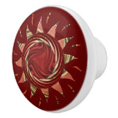 Cranberry Sun Ceramic Knob Keramische Knop (Rechts)