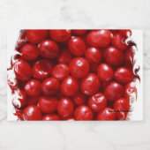 Cranberry Voedselcontainer Etiket (Enkel label)