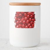 Cranberry Voedselcontainer Etiket (Voorkant)