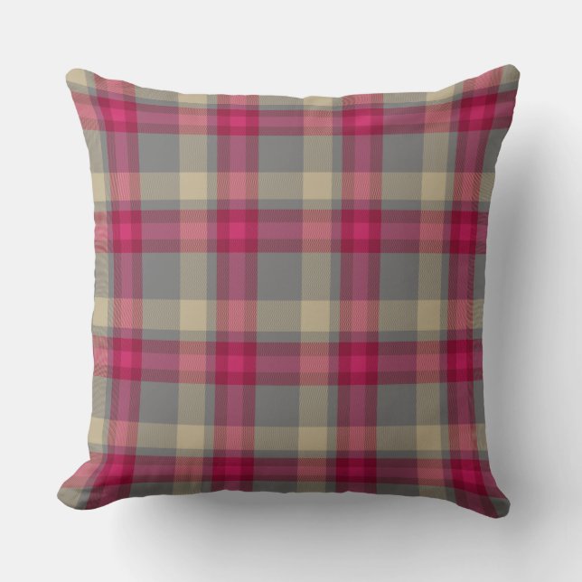 Cranberry Walsh Tartan Pset Pillow Kussen (Voorkant)