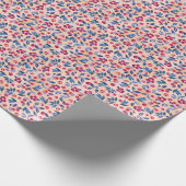 Cranberry Waterverf: Wilde bessen naadloos Cadeaupapier (Hoek)