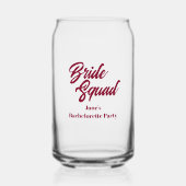 Cranberryrode Bruidsmeisjes Bruiloft Blikvorm Glas (Voorkant)