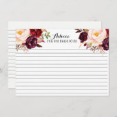 Cranberry's, Marsala, mooie Kaarten van Floral Adv (Voorkant / Achterkant)