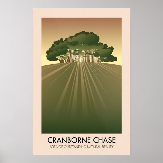 Cranborne Chase AONB Reisposter Poster (Voorkant)