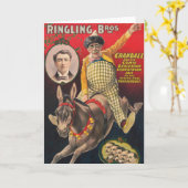 Crandall de clown optreden met zijn muilezel kaart (Gele Bloem)