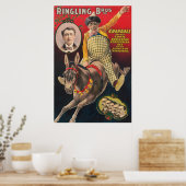 Crandall de clown optreden met zijn muilezel poster (Keuken)