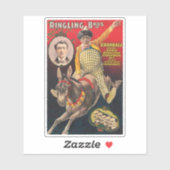 Crandall de clown optreden met zijn muilezel sticker (Vel)