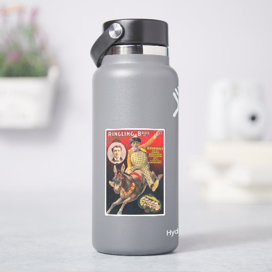 Crandall de clown optreden met zijn muilezel sticker (HydroFlask)