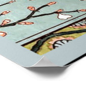 Crane - Almond Blossom en Swallows Poster (Hoek)