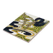 Crane and Columbine Neinhuis Tile Interpretatie Tegeltje (Zijkant)