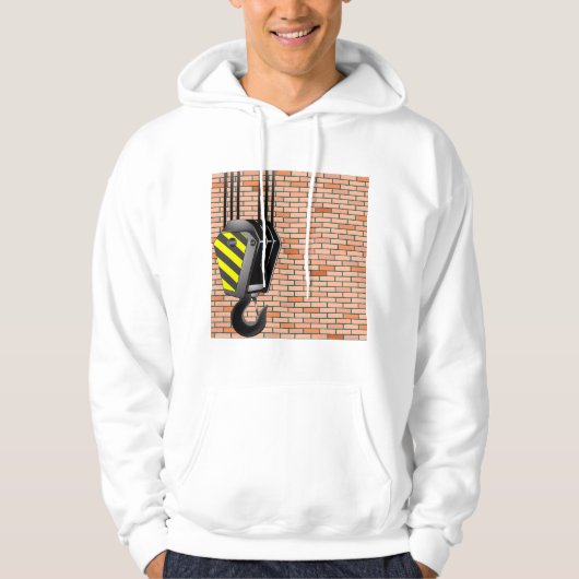 Crane and Hook Mannen Hoodie (Voorkant)