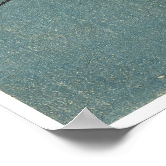 Crane and Wave, Hiroshige Poster (Hoek)