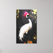 Crane Art  - Contemporary Asian‑Inspired Design Canvas Afdruk (Voorkant)