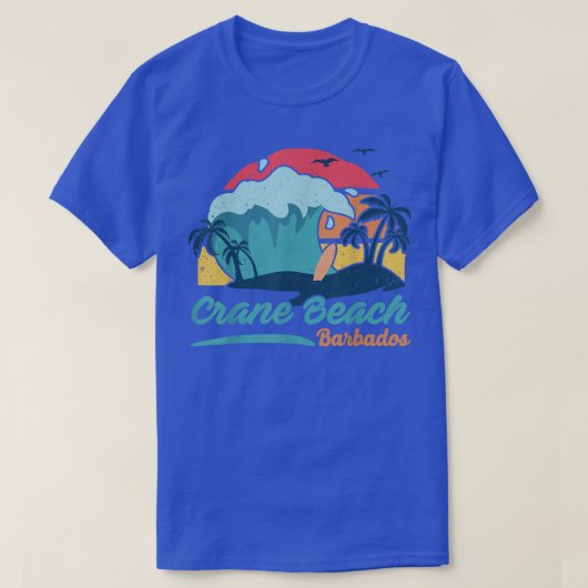 Crane Beach Barbados Beach Summer Surfing Sun Set T-shirt (Design voorkant)