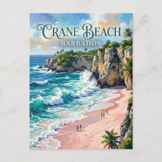 Crane Beach Barbados Briefkaart (Voorkant)
