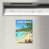 Crane Beach Barbados Reizen Magneet (Insitu (Vaatwasser))