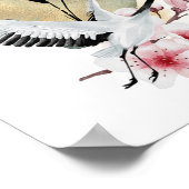 Crane Bird Japanese Artwork Poster (Hoek)