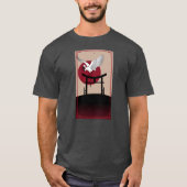 Crane Bird Retro 90 Style Japans T-shirt (Voorkant)