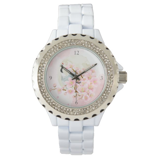 Crane & Blossom Chinoiserie eWatch Horloge (Voorkant)