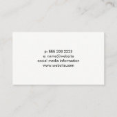 Crane | Construction | Builder  Visitekaartje (Achterkant)