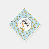 Crane Construction Truck Boy Birthday Party Servet (Hoek)