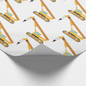 Crane Construction Truck Cadeaupapier (Hoek)