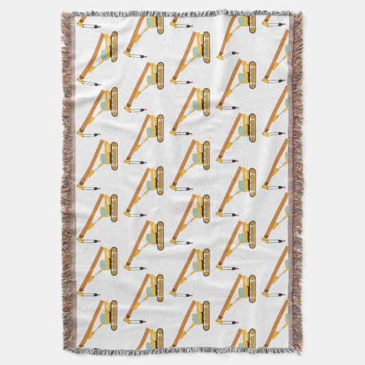 Crane Construction Truck Deken (Voorkant Verticaal)