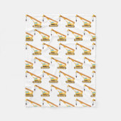Crane Construction Truck Fleece Deken (Voorkant)