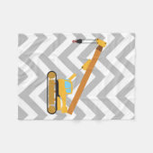 Crane Construction Truck Fleece Deken (Voorkant (Horizontaal))