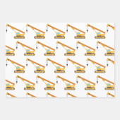 Crane Construction Truck Inpakpapier Vel (Voorkant)