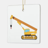 Crane Construction Truck Keramisch Ornament (Links)